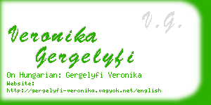 veronika gergelyfi business card